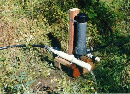 Homemade hydraulic ram pump