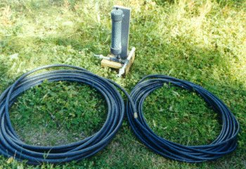 Tubing and equipment used with the hydraulic ram pump