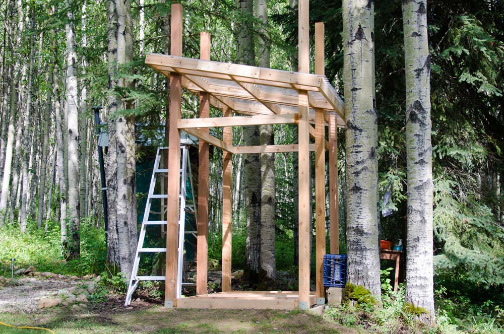 Cedar shower project