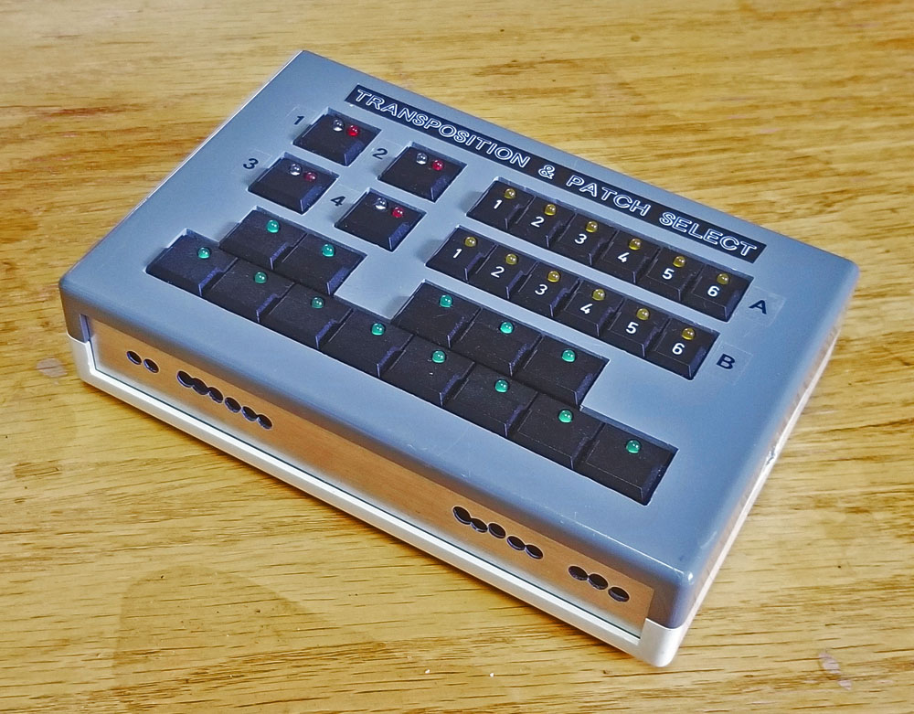 Front view of the finished Transposition & Patch Select project